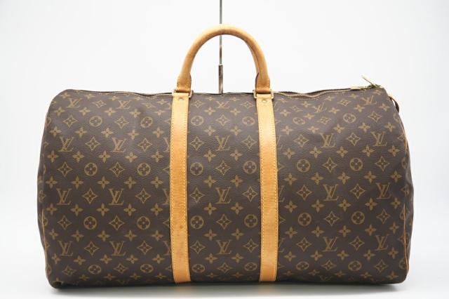 ★3日以内返品可★ LOUIS VUITTON ルイ ヴィトン M41424 モノグラム キーポル55 ブラウン ボストンバッグ