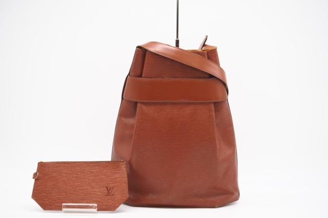 ★3日以内返品可★ LOUIS VUITTON ルイ ヴィトン M80193 エピ サックデポールGM ケニアブラウン ハンドバッグ
