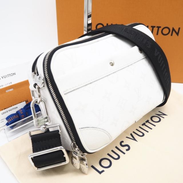 ★3日以内返品可★ LOUIS VUITTON ルイ ヴィトン M31069 タイガラマ アルファメッセンジャー ブロン ホワイト ショルダーバッグ 美品