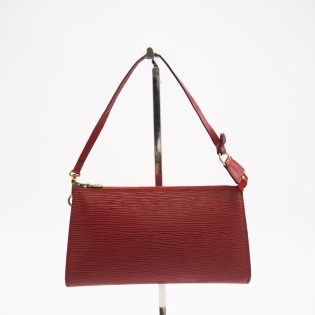 ★3日以内返品可★ LOUIS VUITTON ルイ ヴィトン M52947 モノグラム ポシェット アクセソワール カスティリアンレッド ハンドバッグ