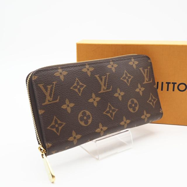★3日以内返品可★ LOUIS VUITTON ルイ ヴィトン M41859 モノグラム ジッピーウォレット フューシャ ラウンドファスナー長財布 美品