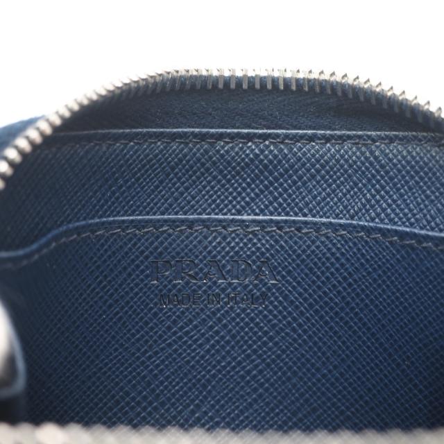 ★3日以内返品可★ 美品 PRADA プラダ サフィアーノ トライアングルロゴ コインケース 2MM003_QHH_F0016 コインケース ネイビー サフィアーノ メンズ_11