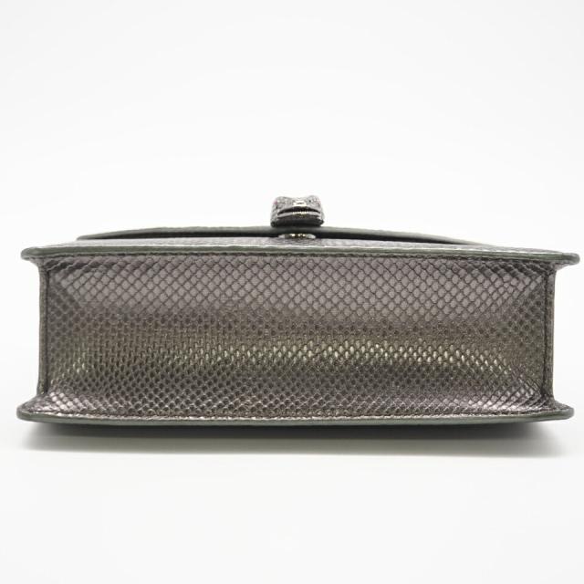 ★3日以内返品可★ 極美品 BVLGARI ブルガリ セルペンティ モルテンカルング チェーン ショルダーバッグ 290543 2wayショルダーバッグ シルバー レザー レディース_8