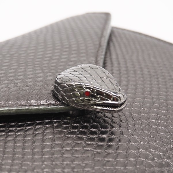 ★3日以内返品可★ 極美品 BVLGARI ブルガリ セルペンティ モルテンカルング チェーン ショルダーバッグ 290543 2wayショルダーバッグ シルバー レザー レディース_9