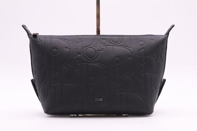 ★3日以内返品可★ 極美品 Dior ディオール グラビティ レザー ラージポーチ セカンドバッグ 2ESCA495 セカンドバッグ ブラック レザー メンズ
