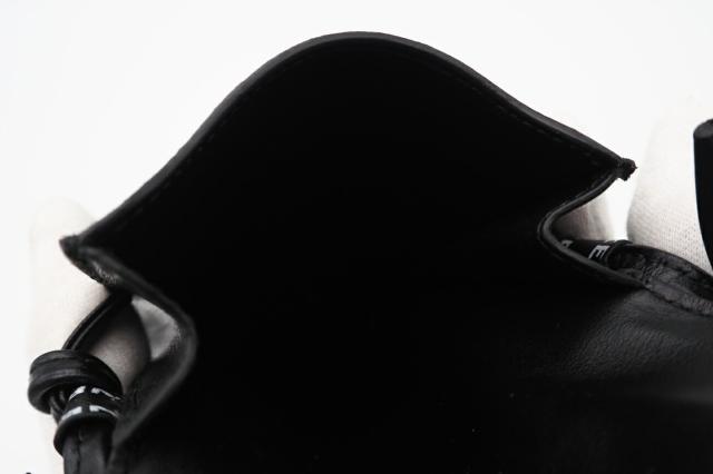 ★3日以内返品可★ 極美品 CELINE セリーヌ レザー ヴィンテージロゴプリント ジップアラウンドウォレット 496317 ショルダーバッグ ブラック ホワイト レザー レディース_9