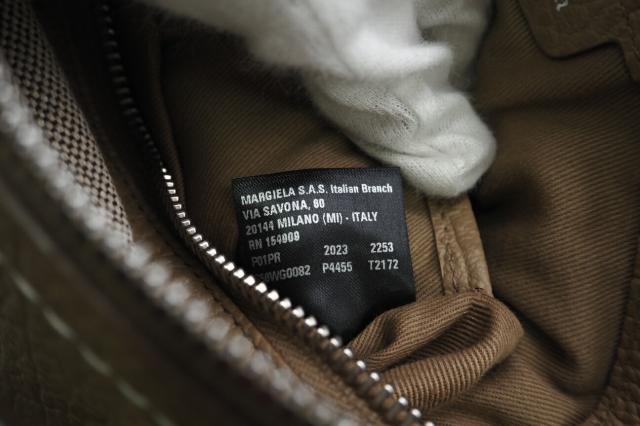 ★3日以内返品可★ 美品 MAISON MARGIELA メゾンマルジェラ レザー 5AC ミニバッグ S56WG0082 ハンドバッグ ベージュ レザー レディース_12