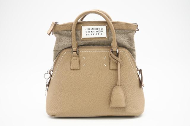★3日以内返品可★ 美品 MAISON MARGIELA メゾンマルジェラ レザー 5AC ミニバッグ S56WG0082 ハンドバッグ ベージュ レザー レディース_2