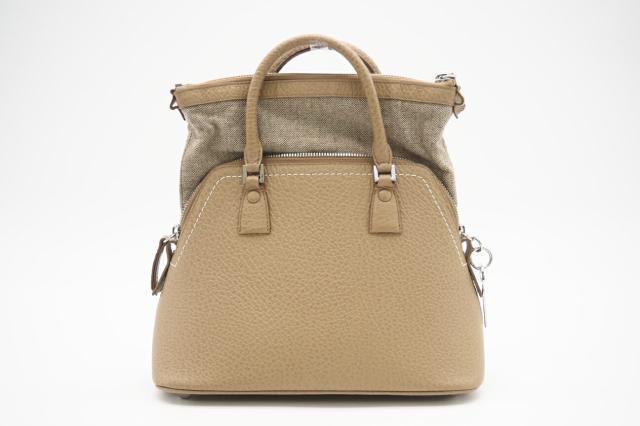 ★3日以内返品可★ 美品 MAISON MARGIELA メゾンマルジェラ レザー 5AC ミニバッグ S56WG0082 ハンドバッグ ベージュ レザー レディース_3