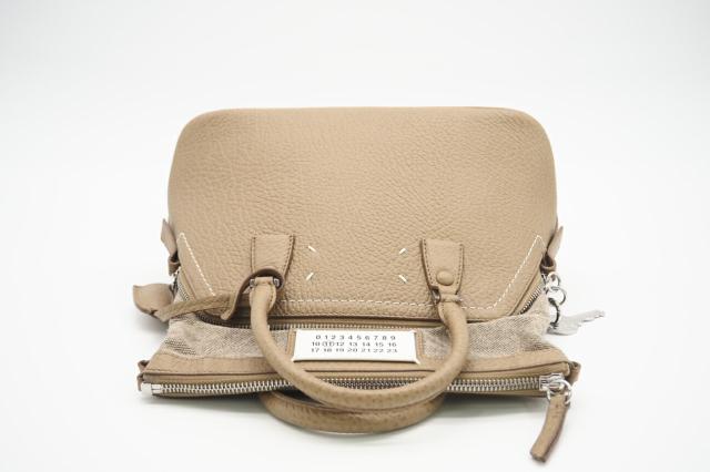 ★3日以内返品可★ 美品 MAISON MARGIELA メゾンマルジェラ レザー 5AC ミニバッグ S56WG0082 ハンドバッグ ベージュ レザー レディース_4