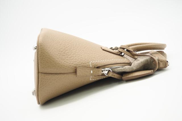 ★3日以内返品可★ 美品 MAISON MARGIELA メゾンマルジェラ レザー 5AC ミニバッグ S56WG0082 ハンドバッグ ベージュ レザー レディース_6