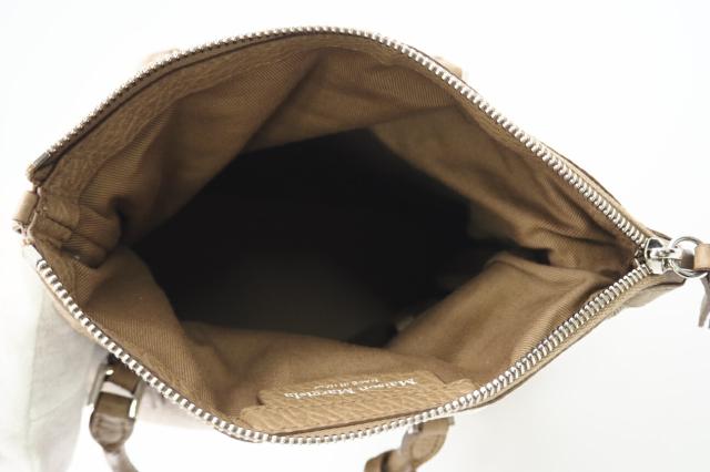 ★3日以内返品可★ 美品 MAISON MARGIELA メゾンマルジェラ レザー 5AC ミニバッグ S56WG0082 ハンドバッグ ベージュ レザー レディース_8
