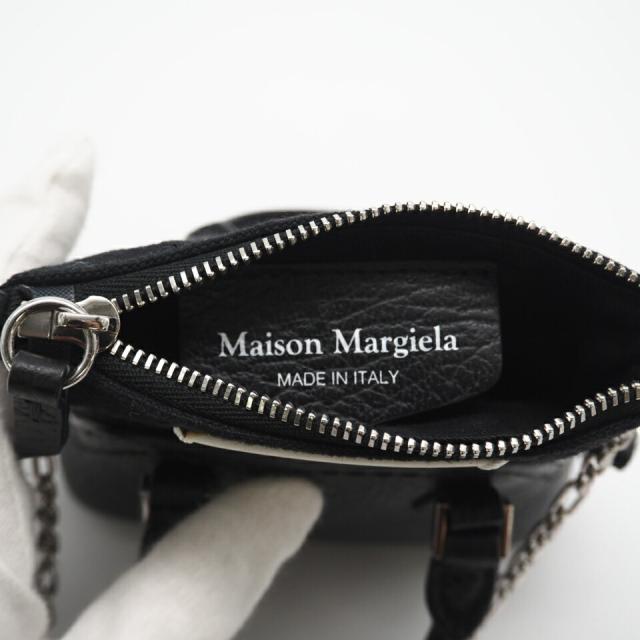 ★3日以内返品可★ 極美品 MAISON MARGIELA メゾンマルジェラ 5AC キャンバスxレザー ベビー 2WAYショルダー SB3WG0025 ショルダーバッグ ブラック キャンバス レザー レディース_9