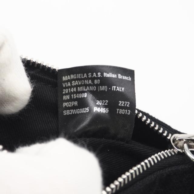 ★3日以内返品可★ 極美品 MAISON MARGIELA メゾンマルジェラ 5AC キャンバスxレザー ベビー 2WAYショルダー SB3WG0025 ショルダーバッグ ブラック キャンバス レザー レディース_10