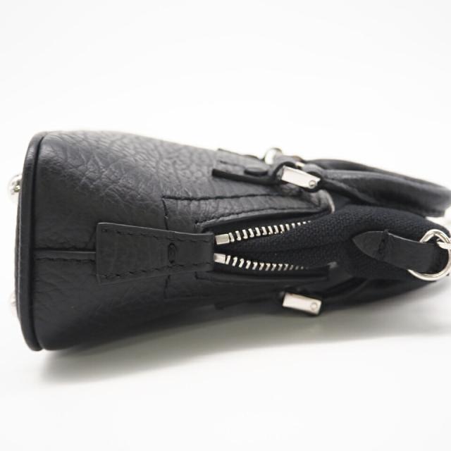 ★3日以内返品可★ 極美品 MAISON MARGIELA メゾンマルジェラ 5AC キャンバスxレザー ベビー 2WAYショルダー SB3WG0025 ショルダーバッグ ブラック キャンバス レザー レディース_3