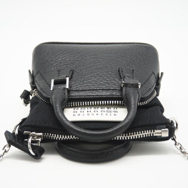 ★3日以内返品可★ 極美品 MAISON MARGIELA メゾンマルジェラ 5AC キャンバスxレザー ベビー 2WAYショルダー SB3WG0025 ショルダーバッグ ブラック キャンバス レザー レディース_5
