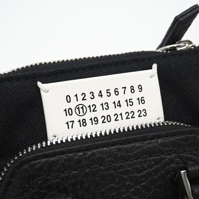 ★3日以内返品可★ 極美品 MAISON MARGIELA メゾンマルジェラ 5AC キャンバスxレザー ベビー 2WAYショルダー SB3WG0025 ショルダーバッグ ブラック キャンバス レザー レディース_7