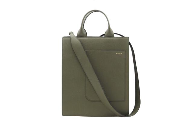 ★3日以内返品可★ 美品 Valextra ヴァレクストラ ソフトカーフスキン ボクシィ ミリタリー WBBX0044028LRL99VM 2wayショルダーバッグ カーキ カーフレザー レディース_1