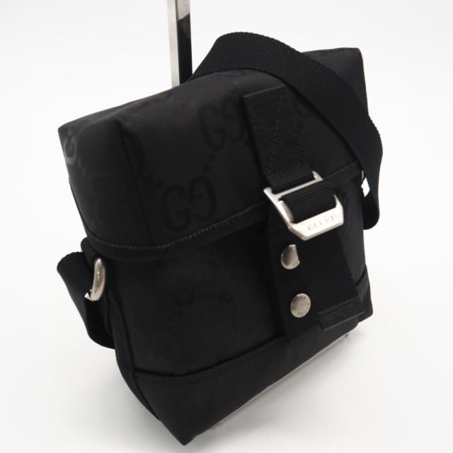 ★3日以内返品可★ 極美品 GUCCI グッチ GGナイロン オフザグリット 643858 ショルダーバッグ ブラック ナイロン レディース