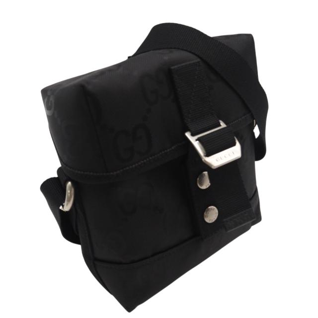 ★3日以内返品可★ 極美品 GUCCI グッチ GGナイロン オフザグリット 643858 ショルダーバッグ ブラック ナイロン レディース_2
