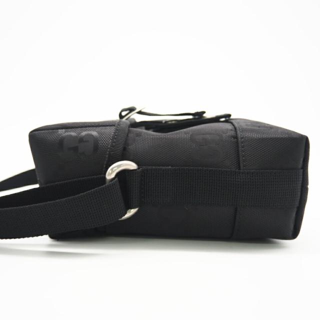★3日以内返品可★ 極美品 GUCCI グッチ GGナイロン オフザグリット 643858 ショルダーバッグ ブラック ナイロン レディース_4