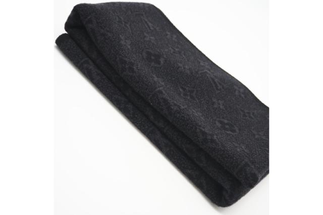 ★3日以内返品可★ 極美品 LOUIS VUITTON ルイ・ヴィトン エシャルプ モノグラム エクリプス ウール マフラー M71648 マフラー ブラック グレー ウール レディース_7