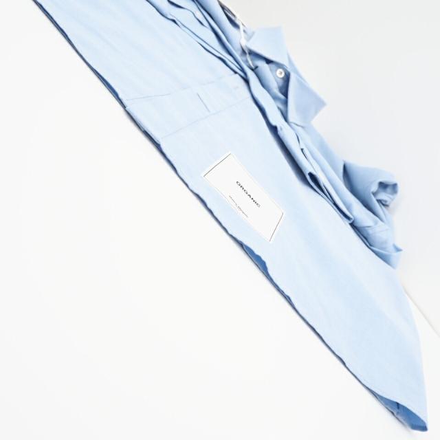 ★3日以内返品可★ 極美品 MAISON MARGIELA メゾンマルジェラ オーガニックコットン 20AW コットン シャツ 39 39 S50DL0448 長袖シャツ ブルー コットン メンズ
