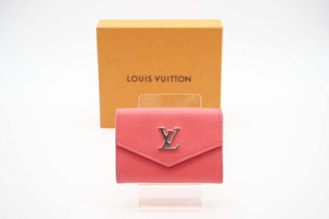 ★3日以内返品可★ 極美品 LOUIS VUITTON ルイ・ヴィトン ロックミー ポルトフォイユ ロックミニ M82435 三つ折り財布 ピンク トリヨンレザー レディース