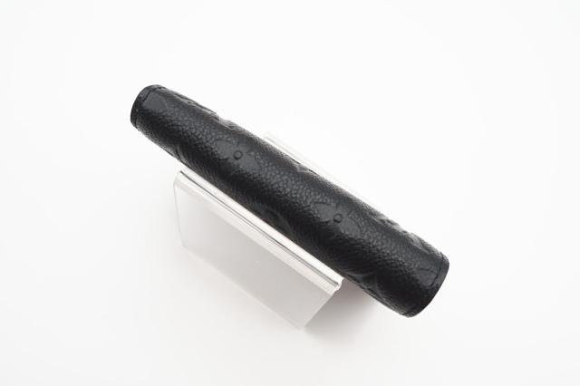 ★3日以内返品可★ 極美品 LOUIS VUITTON ルイ・ヴィトン アンプラント ポルトフォイユヴィクトリーヌ M64060 三つ折り財布 ブラック カーフレザー レディース_4