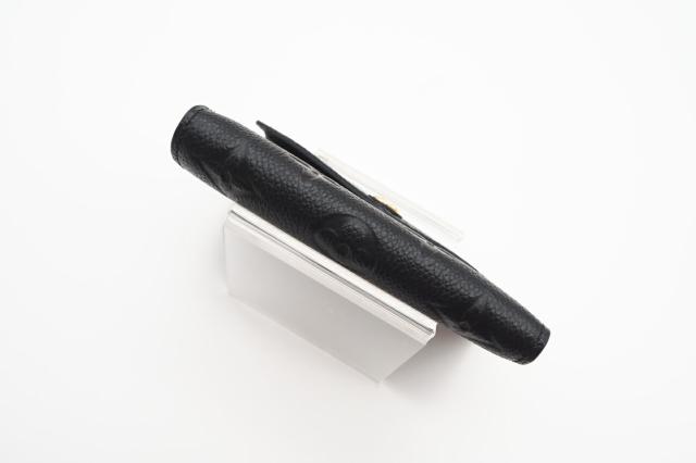 ★3日以内返品可★ 極美品 LOUIS VUITTON ルイ・ヴィトン アンプラント ポルトフォイユヴィクトリーヌ M64060 三つ折り財布 ブラック カーフレザー レディース_5