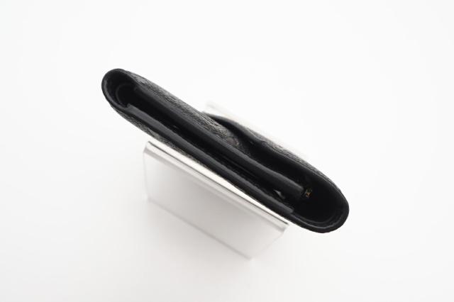 ★3日以内返品可★ 極美品 LOUIS VUITTON ルイ・ヴィトン アンプラント ポルトフォイユヴィクトリーヌ M64060 三つ折り財布 ブラック カーフレザー レディース_7