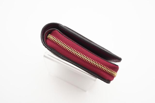 ★3日以内返品可★ 美品 LOUIS VUITTON ルイ・ヴィトン モノグラム ポルトフォイユ ルー フューシャ M82377 二つ折り財布 ブラウン レッド コーティングキャンバス レディース