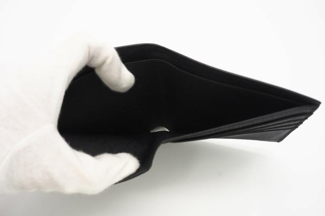 ★3日以内返品可★ 美品 Berluti ベルルッティ カリグラフィ マコレ パッチワーク ウォレット MAKORE_II-JOUR-B1 二つ折り財布 ダークグレー シルバー レザー メンズ_10