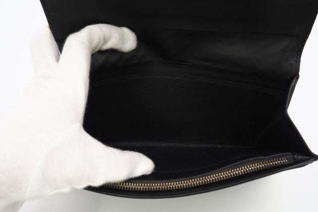 ★3日以内返品可★ BOTTEGAVENETA ボッテガヴェネタ イントレチャート レザー 二つ折長財布 156819 長財布 ブラック レザー レディース_9