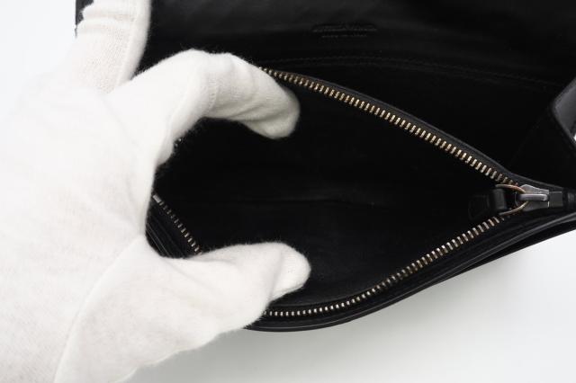 ★3日以内返品可★ BOTTEGAVENETA ボッテガヴェネタ イントレチャート レザー 二つ折長財布 156819 長財布 ブラック レザー レディース_10