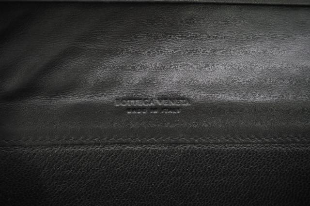 ★3日以内返品可★ BOTTEGAVENETA ボッテガヴェネタ イントレチャート レザー 二つ折長財布 156819 長財布 ブラック レザー レディース_11