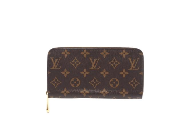 ★3日以内返品可★ 極美品 LOUIS VUITTON ルイ・ヴィトン モノグラム ジッピーウォレット M42616 長財布 ブラウン ベージュ コーティングキャンバス レディース_1