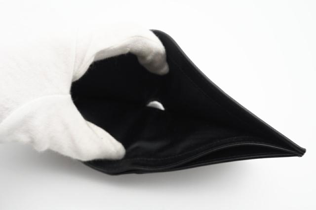★3日以内返品可★ 極美品 PRADA プラダ パテントレザー コンパクト二つ折り財布 2MO513 二つ折り財布 シルバー　ブラック パテントレザー メンズ_9