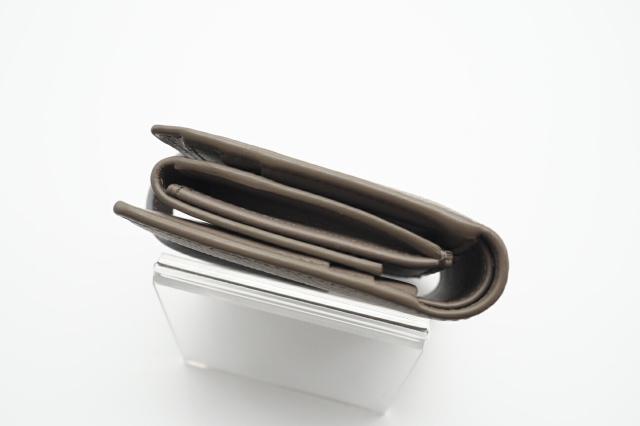 ★3日以内返品可★ 美品 CELINE セリーヌ レザー スモール ストラップウォレット バイカラー ぺブル ミネラル 10H263BRU.10PI 二つ折り財布 バイカラー ベージュ　ブルー グレインカーフレザー レディース_6