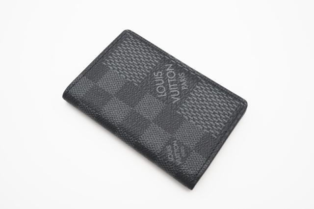 ★3日以内返品可★ 極美品 LOUIS VUITTON ルイ・ヴィトン グラフィット オーガナイザードゥポッシュ N60431 カードケース ブラック コーティングキャンバス メンズ_2