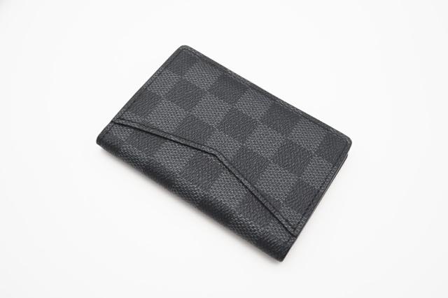 ★3日以内返品可★ 極美品 LOUIS VUITTON ルイ・ヴィトン グラフィット オーガナイザードゥポッシュ N60431 カードケース ブラック コーティングキャンバス メンズ_3