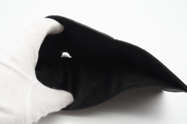 ★3日以内返品可★ 極美品 MAISON MARGIELA メゾンマルジェラ グレインレザー スリーフォールドウォレット SA3UI0010 三つ折り財布 ブラック レザー グレインレザー レディース_10