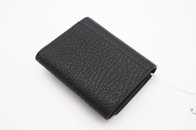 ★3日以内返品可★ 極美品 MAISON MARGIELA メゾンマルジェラ グレインレザー スリーフォールドウォレット SA3UI0010 三つ折り財布 ブラック レザー グレインレザー レディース_3