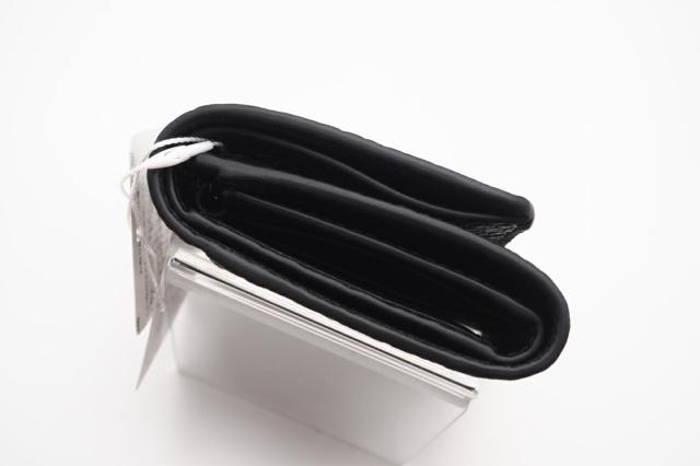 ★3日以内返品可★ 極美品 MAISON MARGIELA メゾンマルジェラ グレインレザー スリーフォールドウォレット SA3UI0010 三つ折り財布 ブラック レザー グレインレザー レディース_6