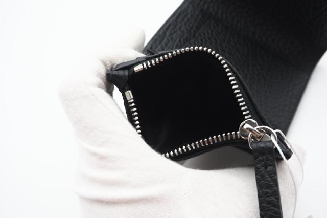 ★3日以内返品可★ 極美品 MAISON MARGIELA メゾンマルジェラ グレインレザー スリーフォールドウォレット SA3UI0010 三つ折り財布 ブラック レザー グレインレザー レディース_10