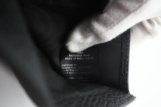 ★3日以内返品可★ 極美品 MAISON MARGIELA メゾンマルジェラ グレインレザー スリーフォールドウォレット SA3UI0010 三つ折り財布 ブラック レザー グレインレザー レディース_12