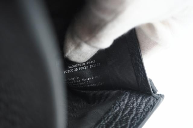 ★3日以内返品可★ 極美品 MAISON MARGIELA メゾンマルジェラ グレインレザー スリーフォールドウォレット SA3UI0010 三つ折り財布 ブラック レザー グレインレザー レディース_13