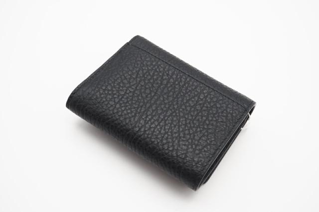 ★3日以内返品可★ 極美品 MAISON MARGIELA メゾンマルジェラ グレインレザー スリーフォールドウォレット SA3UI0010 三つ折り財布 ブラック レザー グレインレザー レディース_3