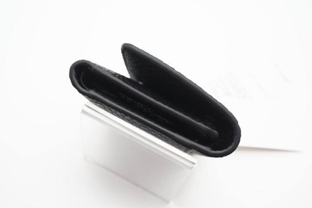 ★3日以内返品可★ 極美品 MAISON MARGIELA メゾンマルジェラ グレインレザー スリーフォールドウォレット SA3UI0010 三つ折り財布 ブラック レザー グレインレザー レディース_7