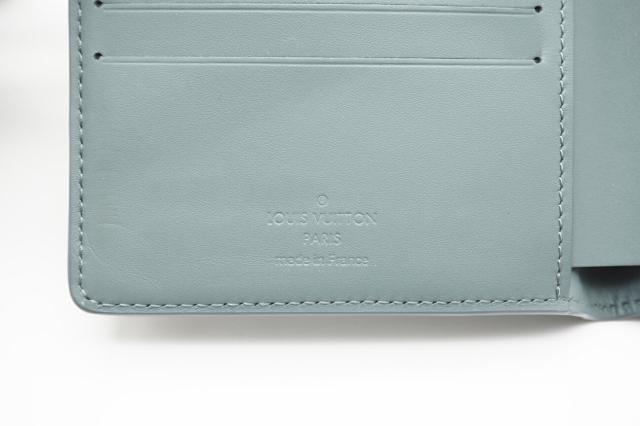 ★3日以内返品可★ 極美品 LOUIS VUITTON ルイ・ヴィトン トリヨン ポルトフォイユ ミュルティプル リバーストーン コンパクトウォレット ヴェール M14252 二つ折り財布 グレー トリヨンレザー メンズ_11